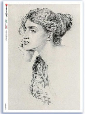Premium Rice Paper - Pre-Raphaelite Women (Artwork0116) - 1 design of A4